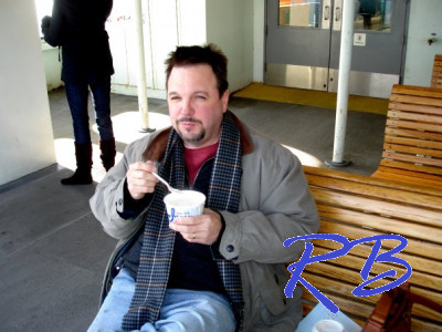On the ferry
enjoying chowder on the ferry
