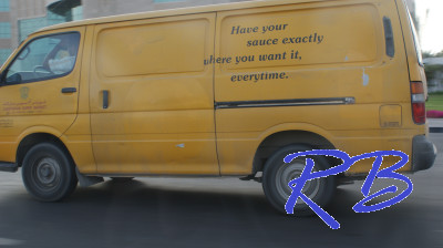 funny van on Dubai street

